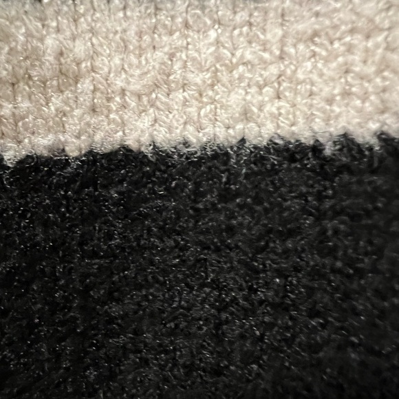 Zara blogger favorite striped collar knitted oversize sweater cardigan - Picture 5 of 6